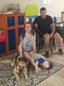 Star & loving family in new her home